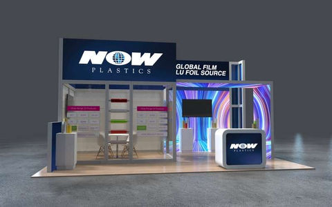 plastic film trade show exhibit booth