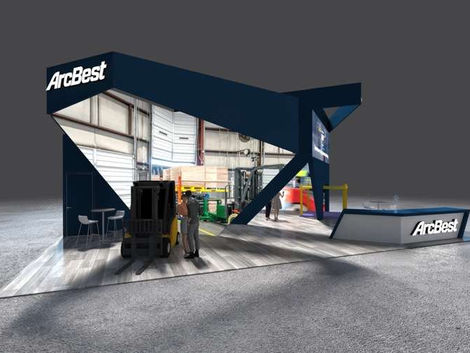 large building materials expo exhibit