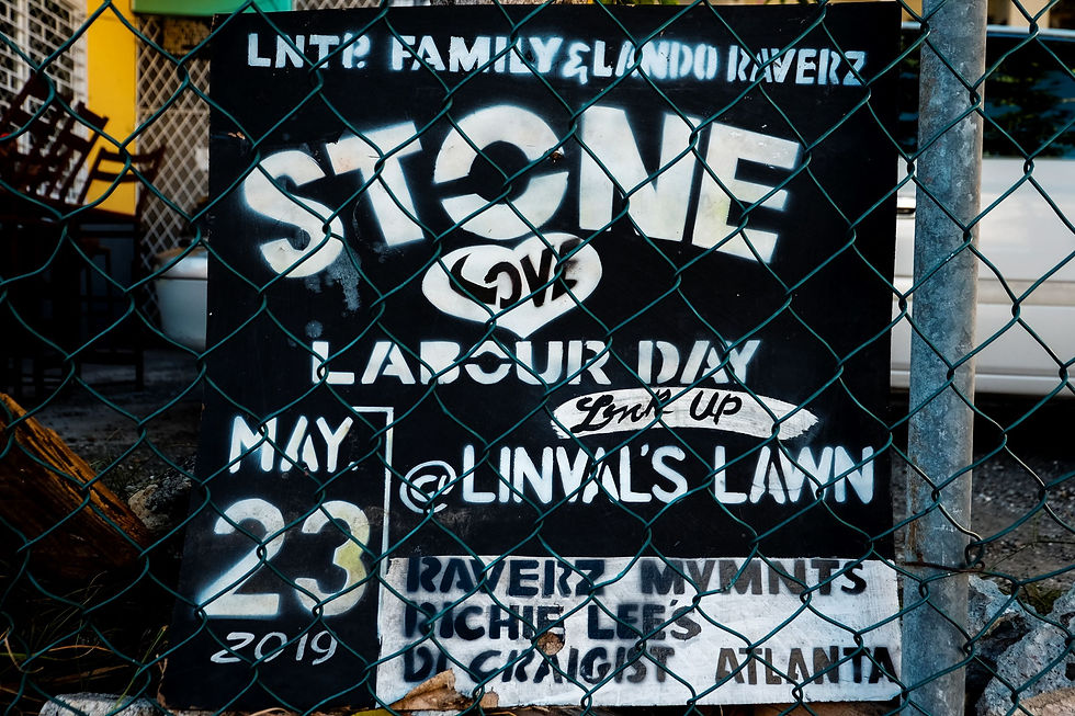 Stone Love dancehall sign Jamaica photograph by Tracey Thorne