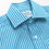 Turquoise White Stripe Shirt