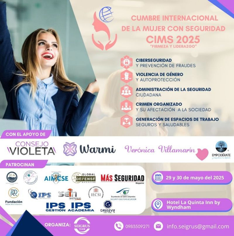 CUMBRE INTERNACIONAL DE LA MUJER EN SEGURIDAD