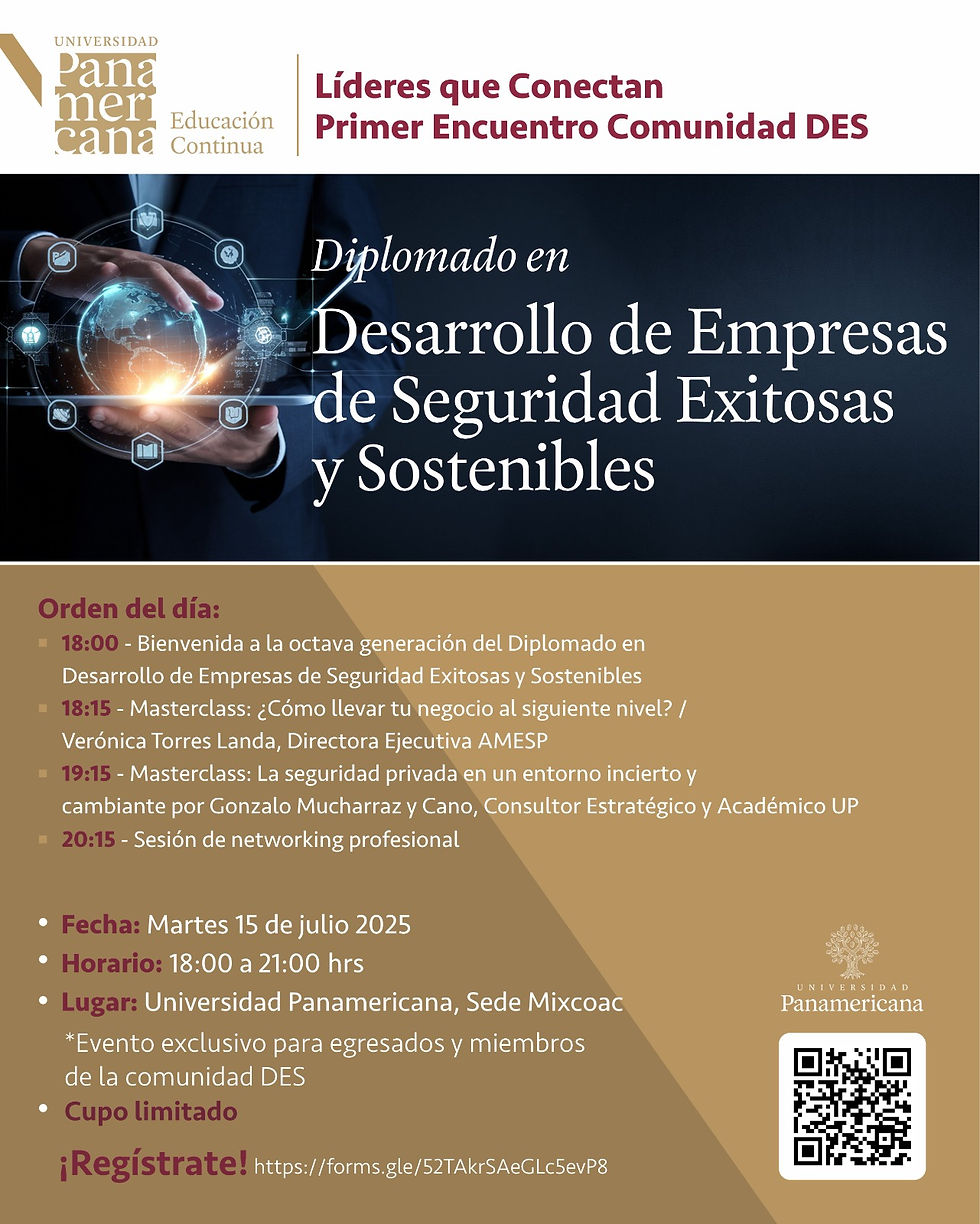 DESARROLLO DE EMPRESAS DE SEGURIDAD EXITOSAS Y SOSTENIBLES