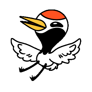 Red-crowned crane