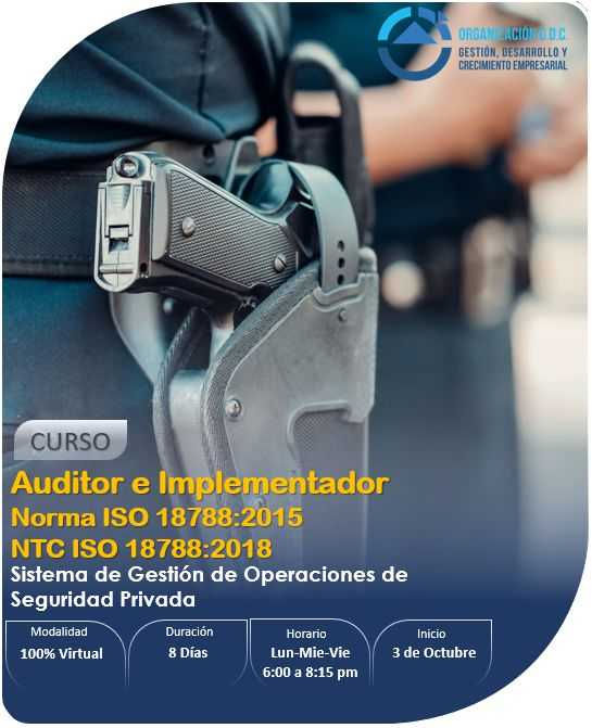 AUDITOR E IMPLEMENTADOR NORMA ISO18788