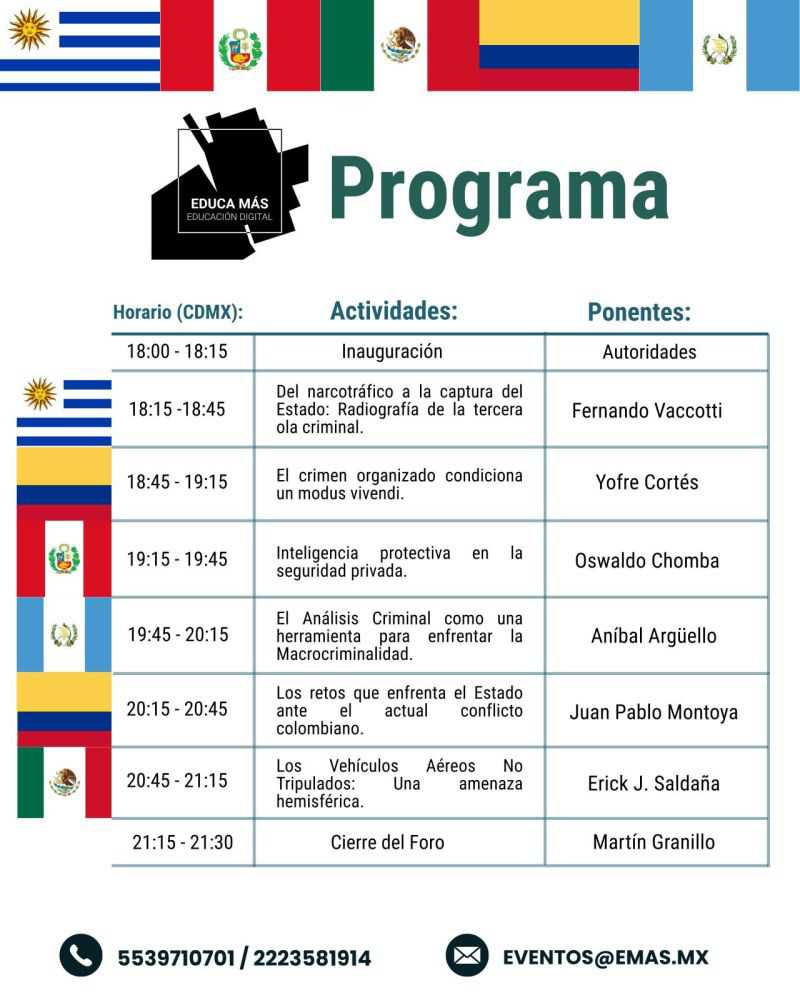 1ER FORO LATINOAMERICANO INTELIGENCIA Y CONTRAINTELIGENCIA