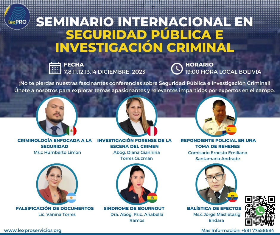 Seminario Internacional en Seguridad Pública e Investigación Criminal