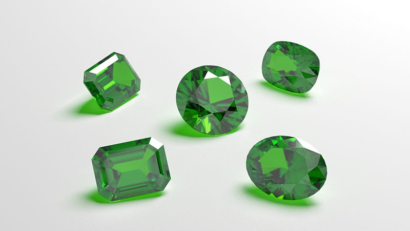 loose emeralds