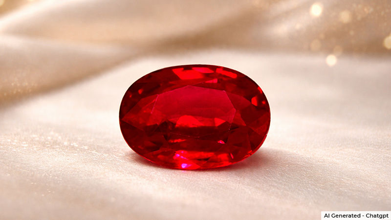 a ruby gemstone at GemsNY