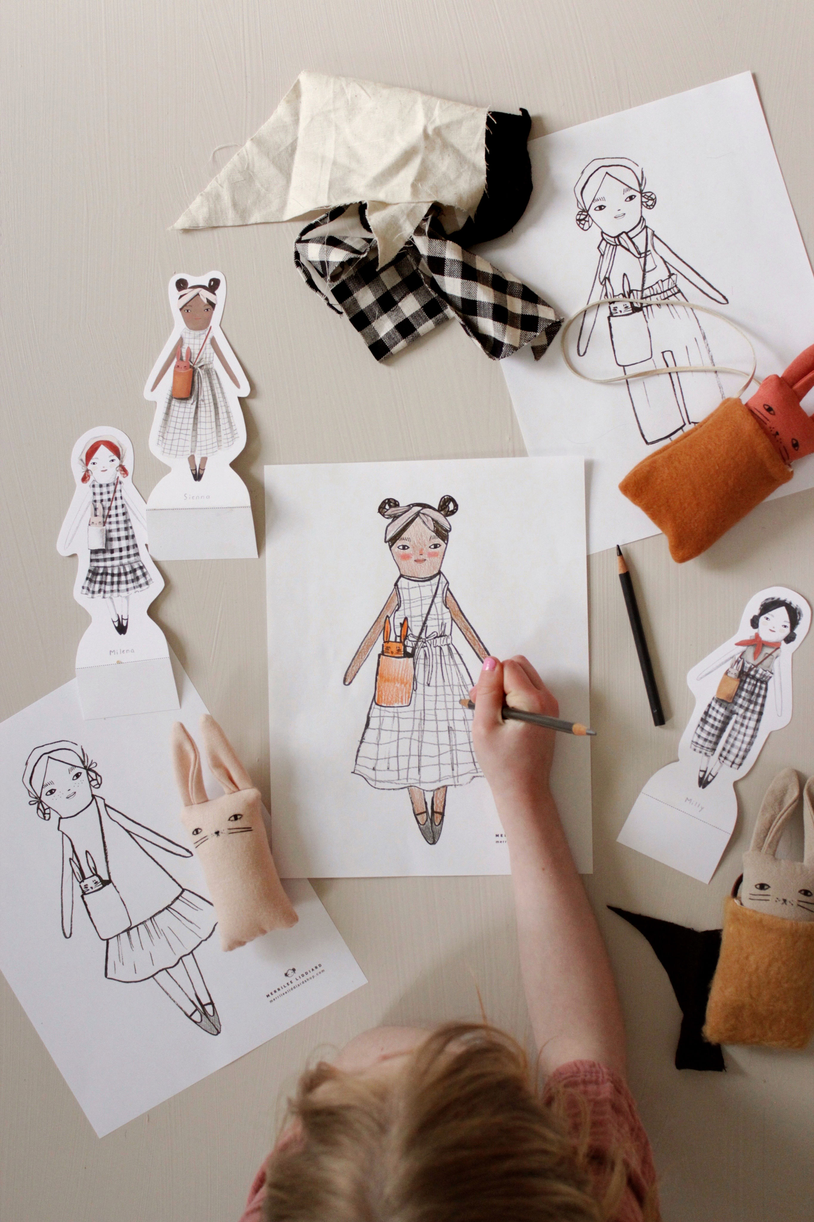 Minimom x MerMag Doll Printables