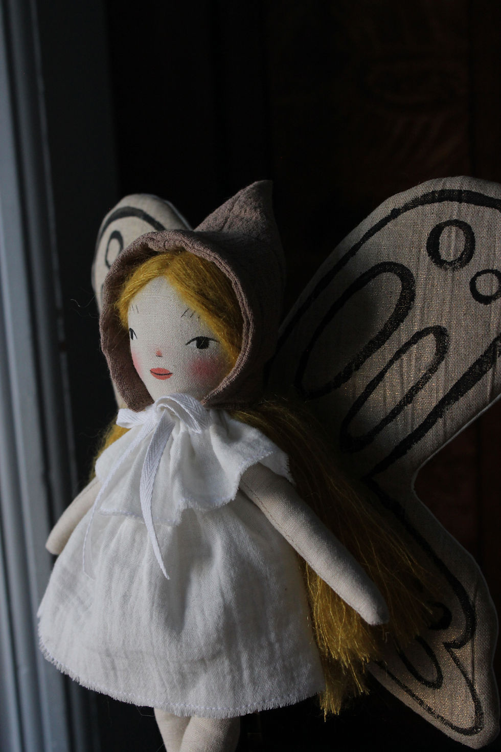 Thumbnail: Winter Faerie Art Doll Amelia
