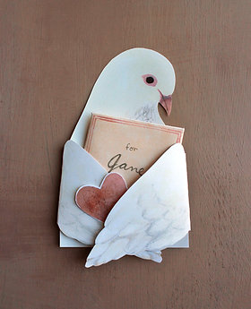 Carrier Pigeon Dove Card Printable