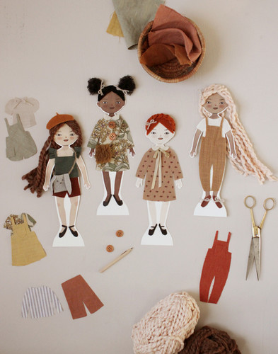 Dress Up Friends: Printable Paper Doll Girls | merrilee-liddiard