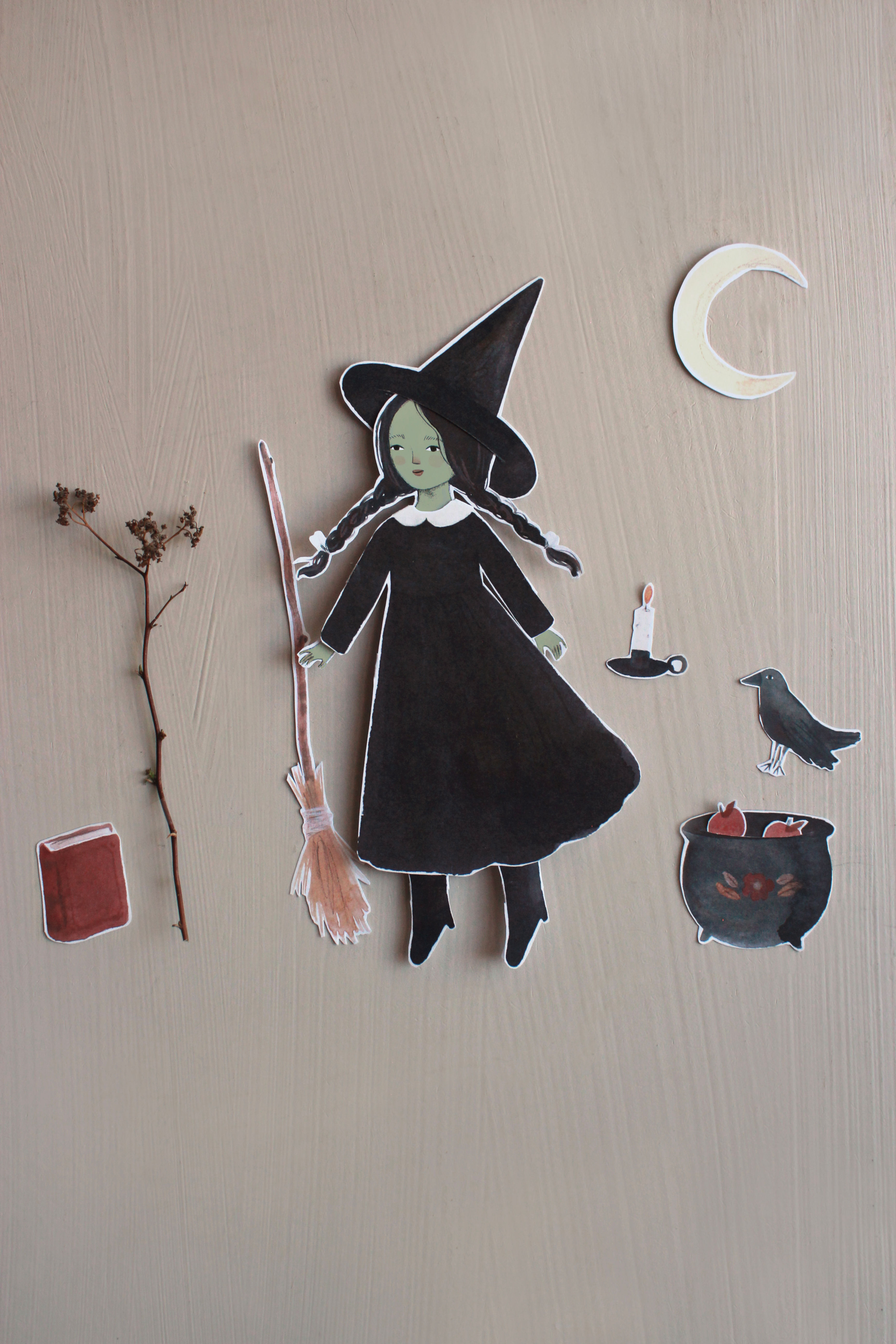 Witch Paper Dolls - Printable