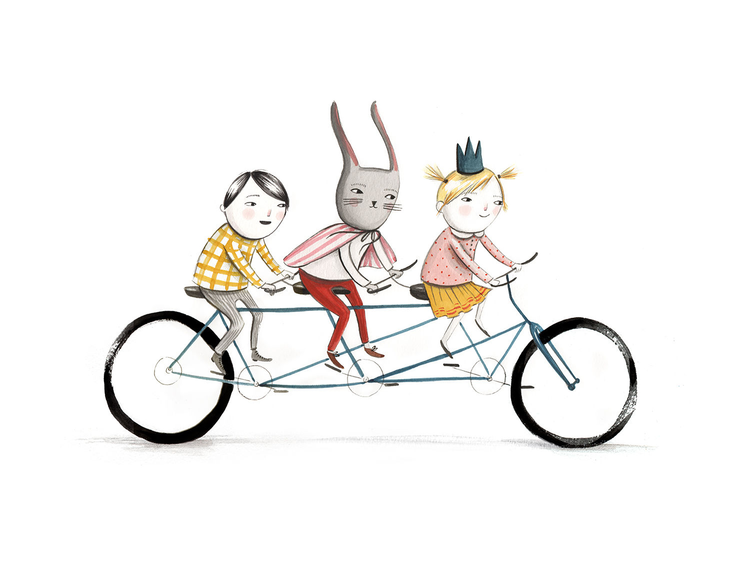 Tandem Trio art print