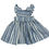 Thumbnail: Maxi Doll Pinafore in'Blue Stripe'