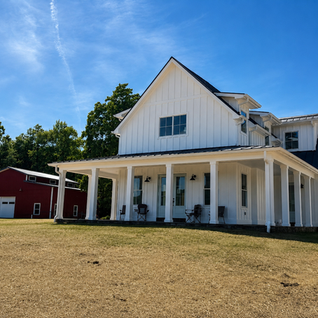 Modern Comfort and Timeless Character: A New Farmhouse Inspired by the Past
