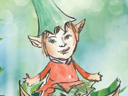 manó, zöld sipkában