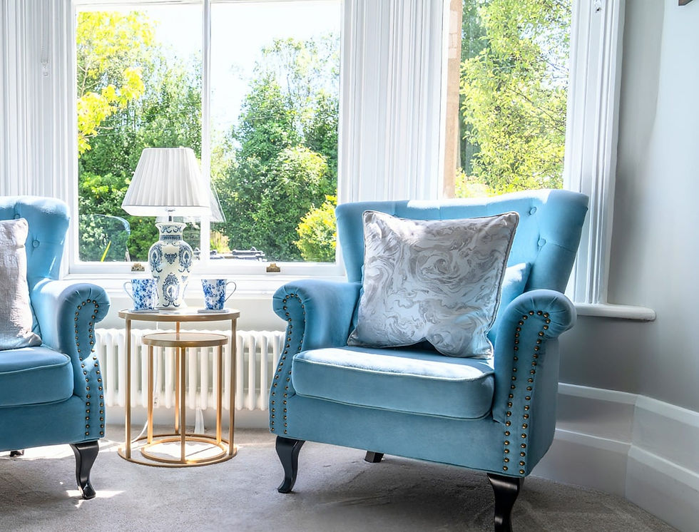 Plenty of comfy seating to relax.