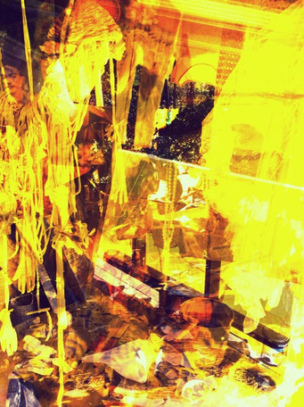 The c.a.s.e. pop up cocoon 'Yellow is the Sound of the Sun' @ Mullum Music Festival 18th - 2