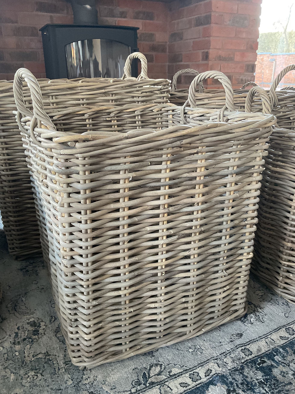 Thumbnail: Handmade Square Quality Rattan Wicker Baskets