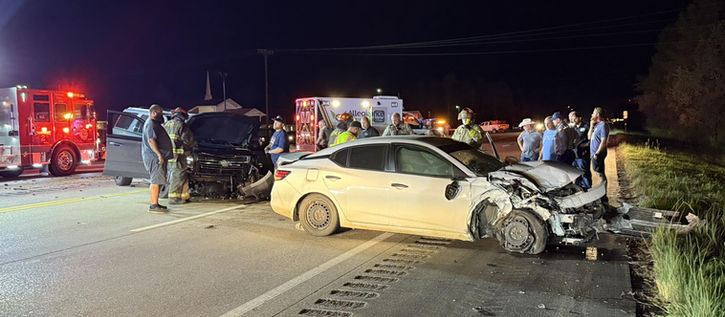 Three-Vehicle Crash Near Call Junction Sends Two to Hospital