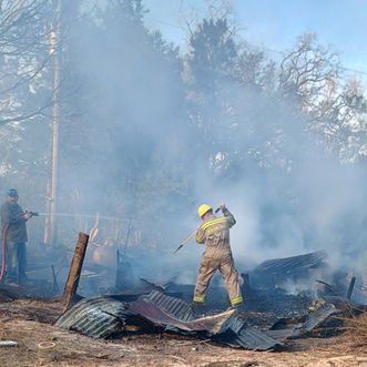 Newton VFD Responds to Woods/Structure Fire Near Burkeville