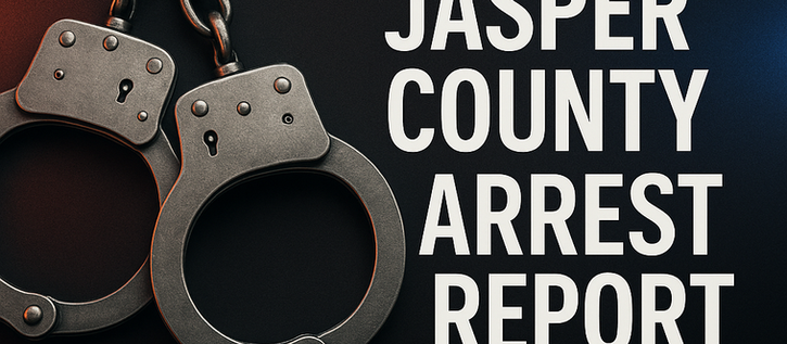 Jasper County Arrest Report – Monday, November 3, 2025