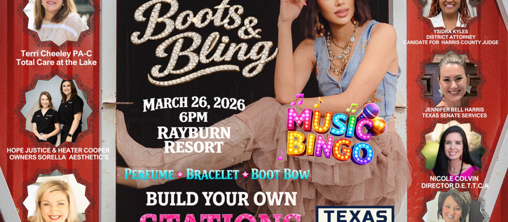Boots, Bling & Big Energy: International Women’s Day Celebration Set for March 26 at Rayburn Resort