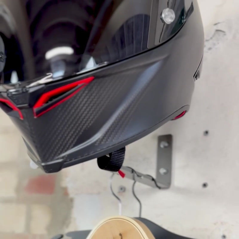 Miniatura: GRAY STEEL X3 Helmet & Gear wall mount