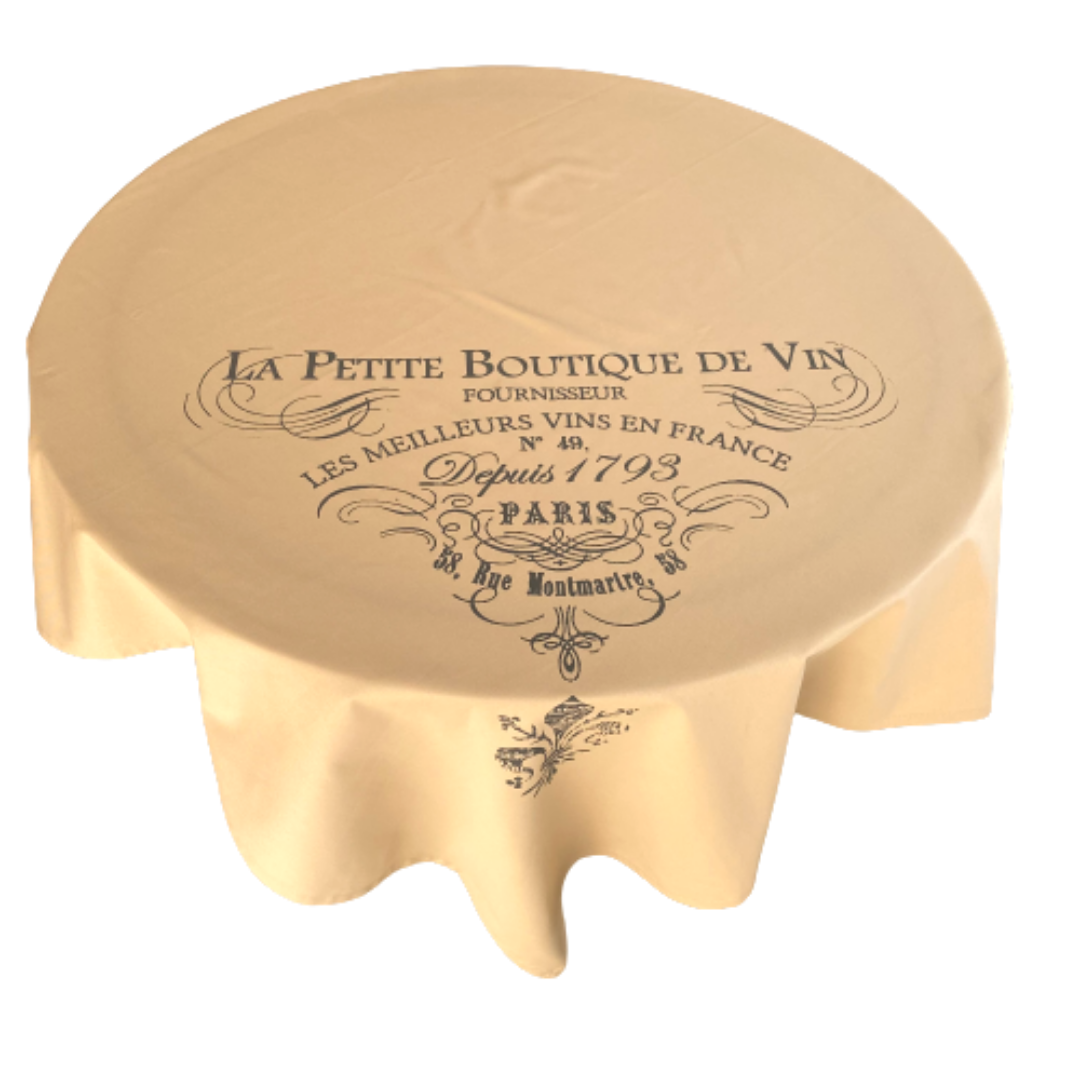 Toalha de Mesa Quadrada 4 Lugares 160x160cm Boutique du Vin