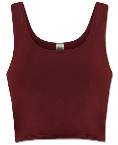 Organic Cotton Fitted Cropped Tank Top