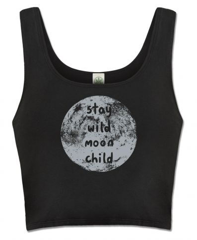 Stay Wild Moon Child Organic Cropped Tank