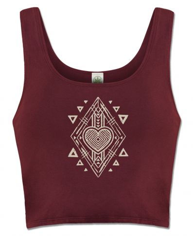 Love Warrior Organic Cropped Tank