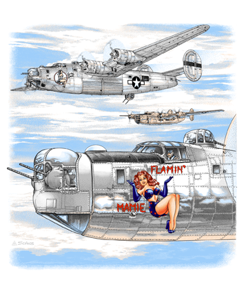 Flaming Mamie B-24