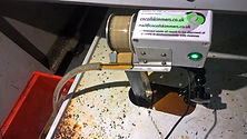 Oil skimmer installed on Haas CNC machine