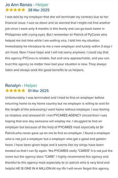 Good reviews from our client