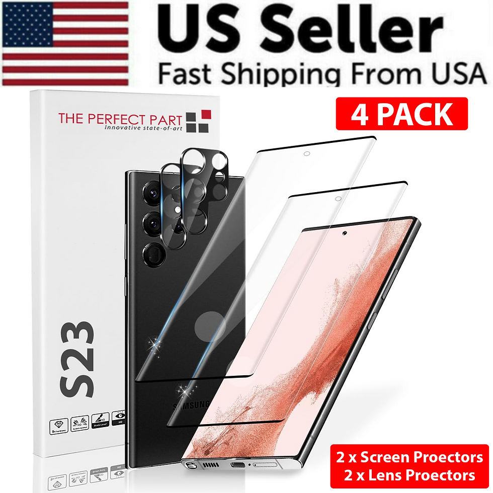 Miniature : Tempered Glass Screen Protector Lens Hydrogel For Samsung S23 S22 Ultra Plus USA