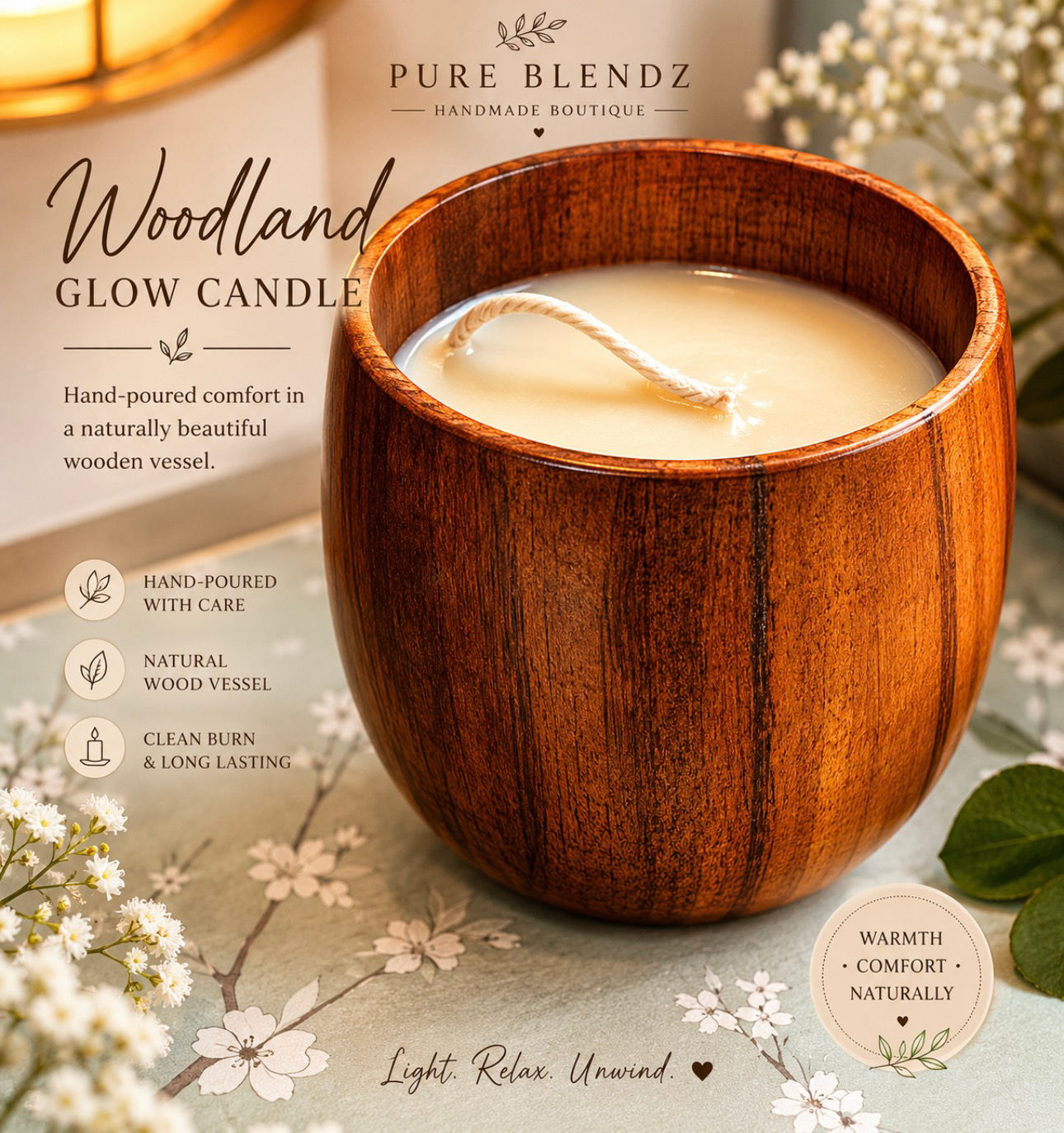 Pure Blendz Woodland Glow Candle