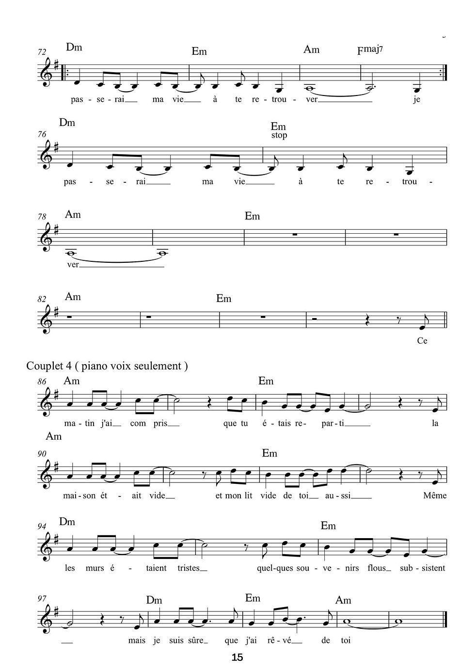 Cette nuit j'ai rêvé 3