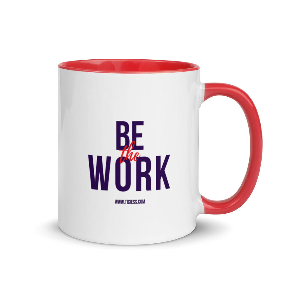 Thumbnail: Be The Work Mug with Color Inside copy