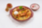 Chicken Biriyani With Egg & Onion Raita