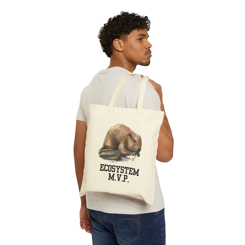 Thumbnail: Beaver Ecosystem MVP Cotton Canvas Tote Bag
