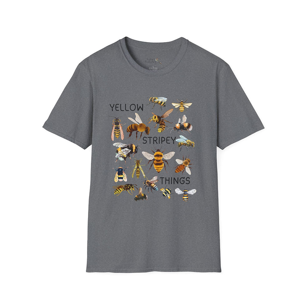 Thumbnail: Yellow Stripey Things Teen / Adult Unisex Softstyle T-Shirt