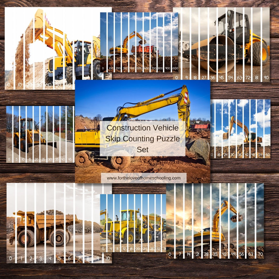 Construction Skip Counting Puzzle