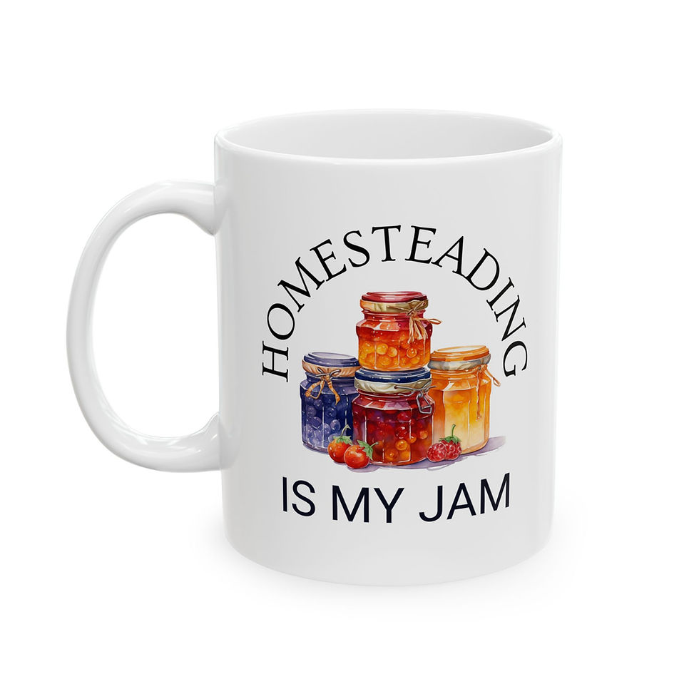 Thumbnail: Homesteading is My Jam Ceramic Mug, (11oz, 15oz)