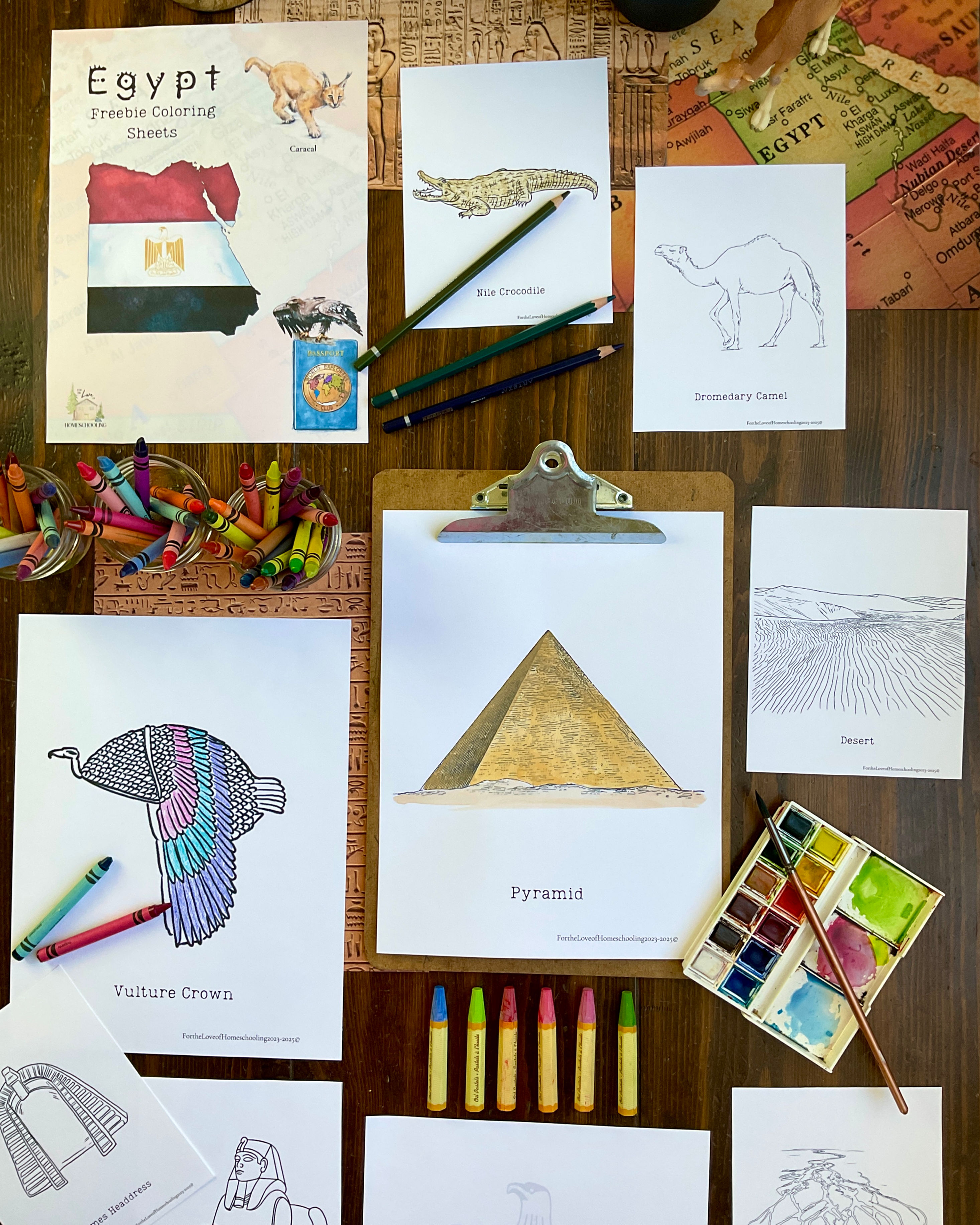 Egypt Coloring Pack