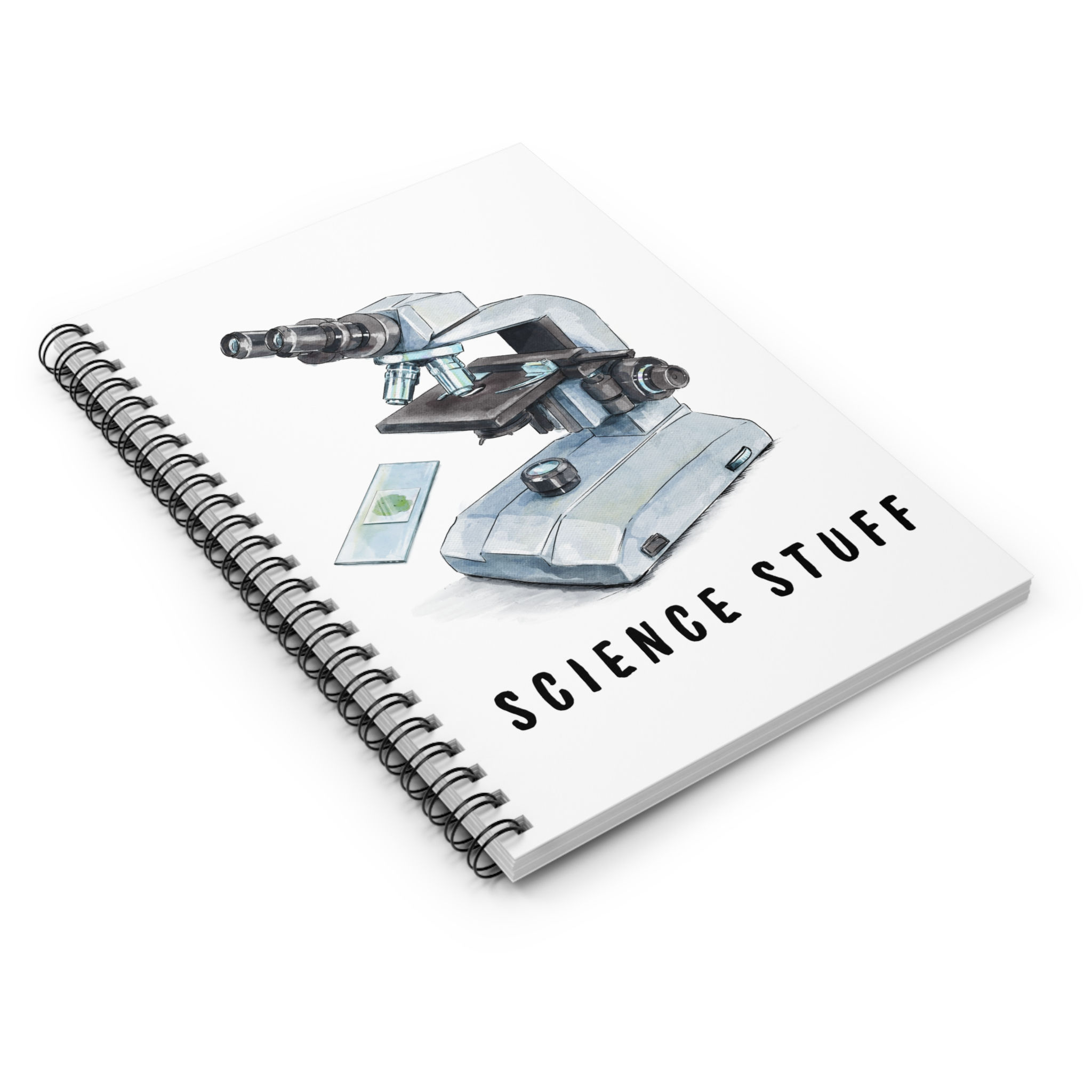 Science Stuff Spiral Notebook - Ruled Line