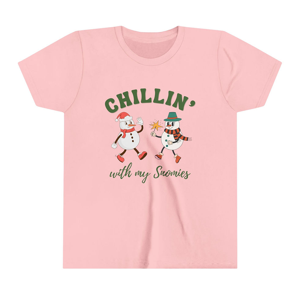 Thumbnail: Chillin' With My Snowmies Youth Short Sleeve Tee