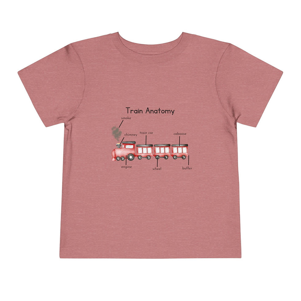 Thumbnail: Train Anatomy Toddler Short Sleeve Tee 2T - 5T