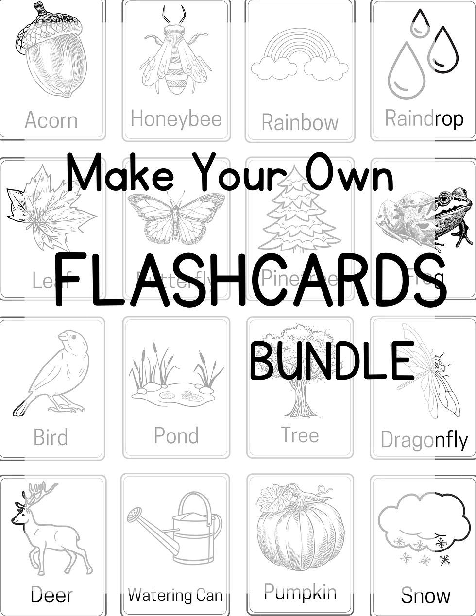 Make Your Own Flashcard Bundle | FTL of Homeschooling
